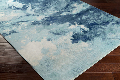 Surya Bodrum Bdm-2306 Ivory, Silver Gray, Navy, Aqua Rugs.