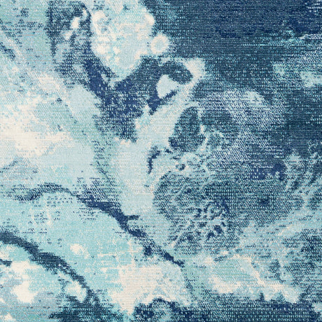 Surya Bodrum Bdm-2306 Ivory, Silver Gray, Navy, Aqua Rugs.