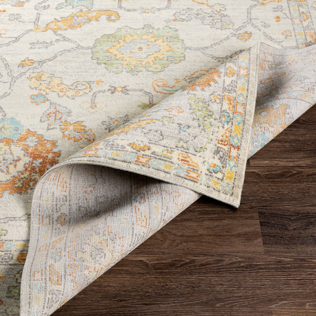 Surya Bodrum Bdm-2311 Ivory, Saffron, Silver Gray, Medium Gray Rugs.