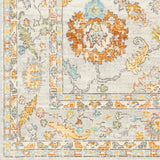 Surya Bodrum Bdm-2311 Ivory, Saffron, Silver Gray, Medium Gray Rugs.