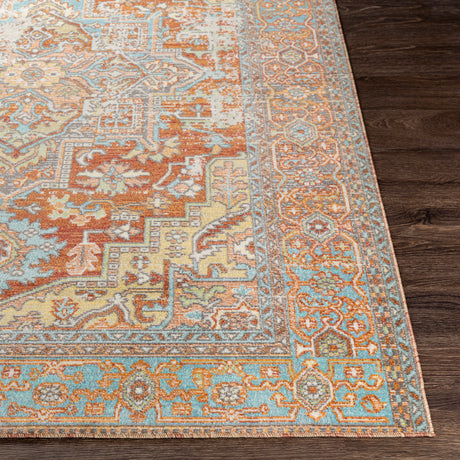 Surya Bodrum Bdm-2312 Ivory, Burnt Orange, Saffron, Silver Gray Rugs.