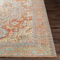 Surya Bodrum Bdm-2312 Ivory, Burnt Orange, Saffron, Silver Gray Area Rug