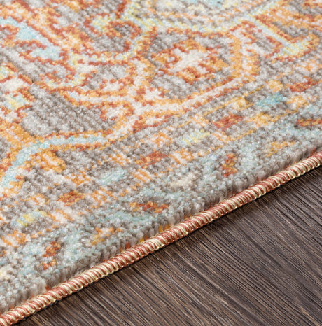 Surya Bodrum Bdm-2312 Ivory, Burnt Orange, Saffron, Silver Gray Rugs.