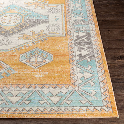 Surya Bodrum Bdm-2315 Ivory, Saffron, Silver Gray, Medium Gray Area Rug