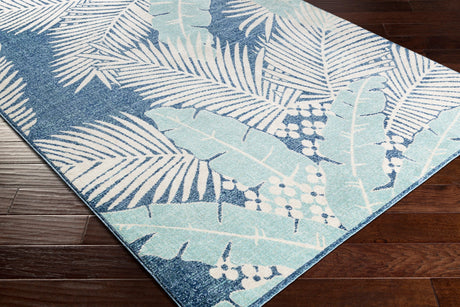 Surya Bodrum Bdm-2324 Dark Blue, Aqua, Taupe, Beige Rugs.