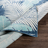 Surya Bodrum Bdm-2324 Dark Blue, Aqua, Taupe, Beige Rugs.