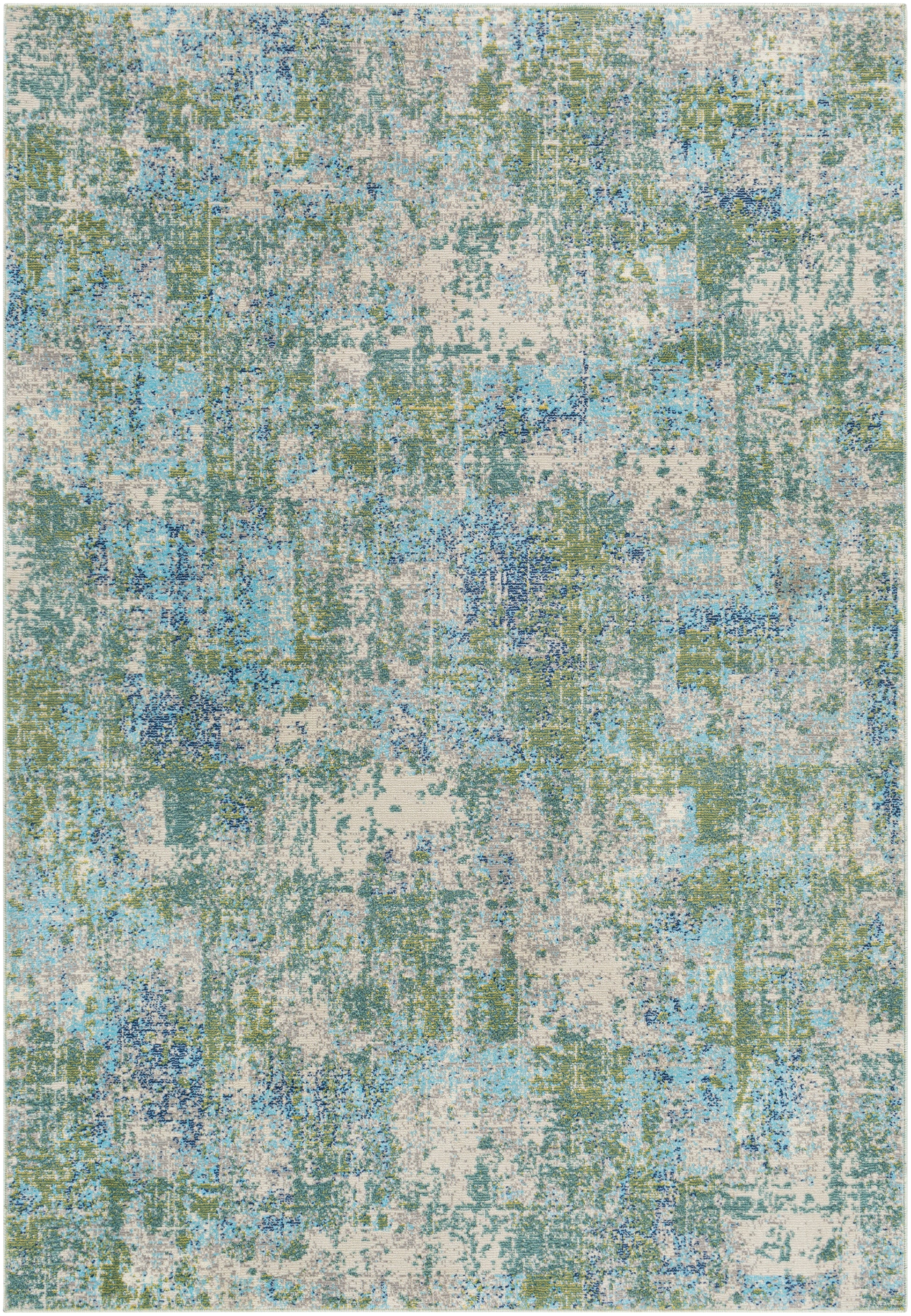 Surya Bodrum Bdm-2328 Dark Green, Wheat, Navy, Sky Blue Area Rug