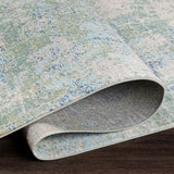 Surya Bodrum Bdm-2328 Dark Green, Wheat, Navy, Sky Blue Rugs.