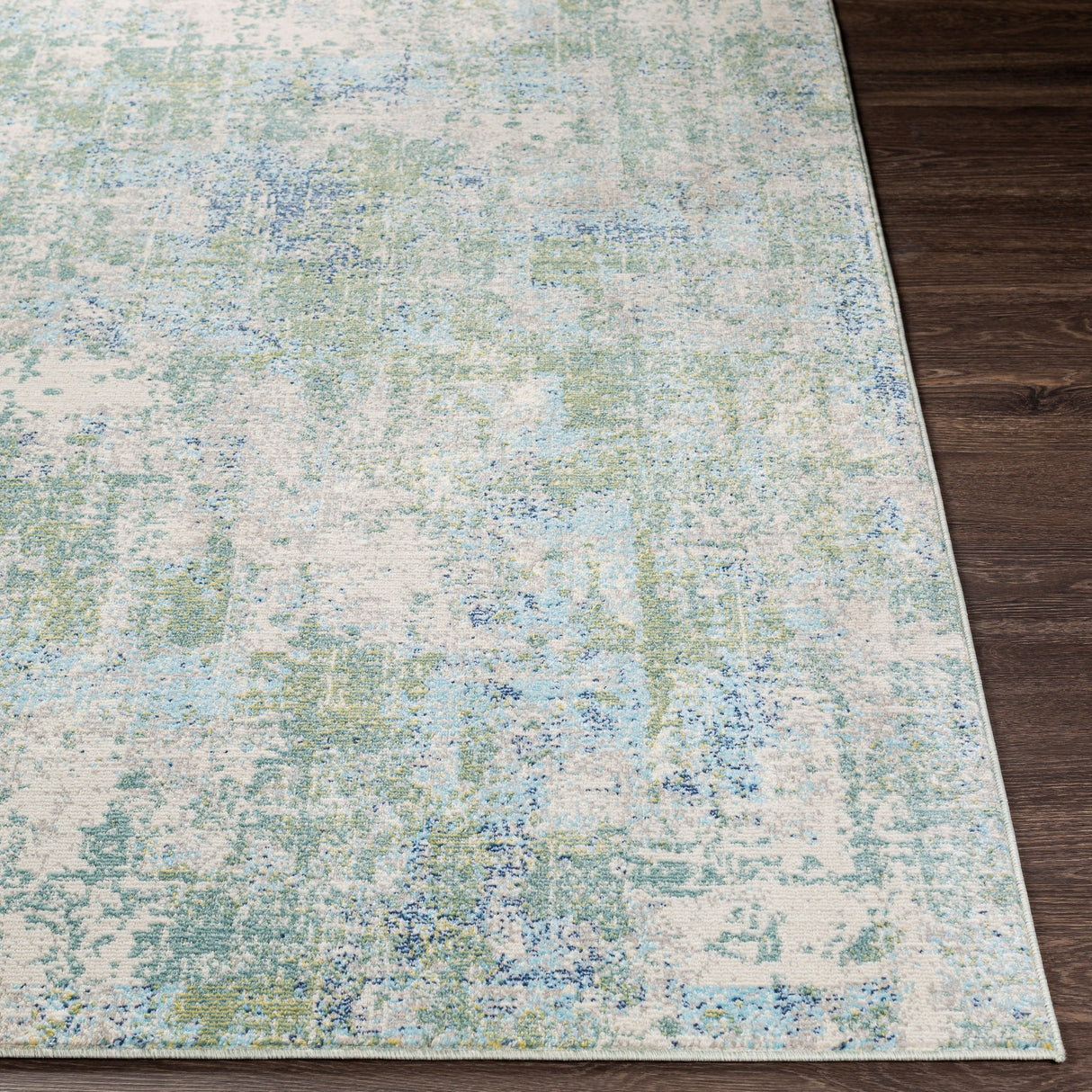 Surya Bodrum Bdm-2328 Dark Green, Wheat, Navy, Sky Blue Rugs.