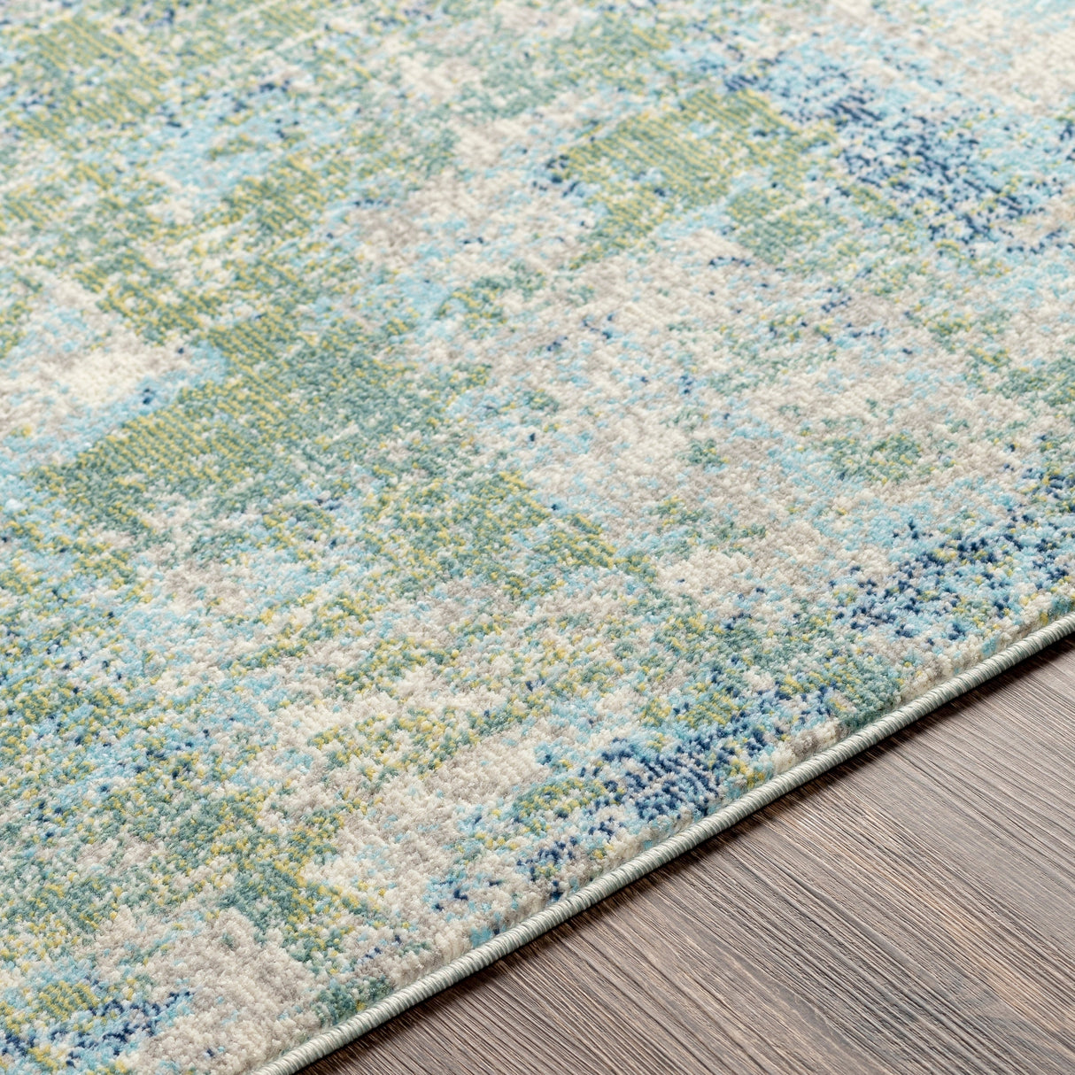 Surya Bodrum Bdm-2328 Dark Green, Wheat, Navy, Sky Blue Rugs.
