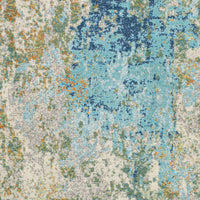 Surya Bodrum Bdm-2332 Dark Green, Navy, Sky Blue, Burnt Orange Area Rug