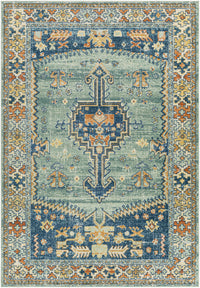 Surya Bodrum Bdm-2333 Navy, Sky Blue, Burnt Orange, Wheat Area Rug