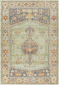 Surya Bodrum Bdm-2334 Burnt Orange, Wheat, Medium Gray, Dark Green Area Rug