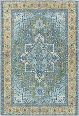 Surya Bodrum Bdm-2335 Dark Green, Wheat, Sky Blue, Navy Rugs.