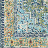 Surya Bodrum Bdm-2335 Dark Green, Wheat, Sky Blue, Navy Rugs.