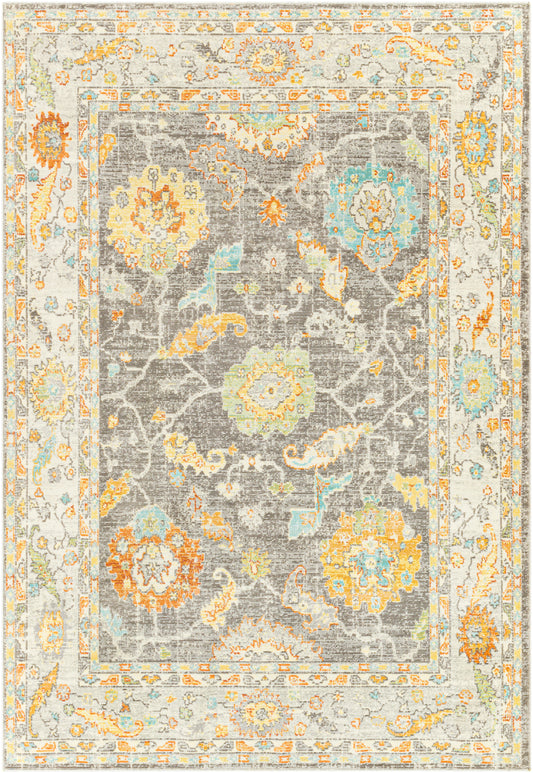 Surya Bodrum Bdm-2340 Butter, Burnt Orange, Sky Blue, Sage Area Rug