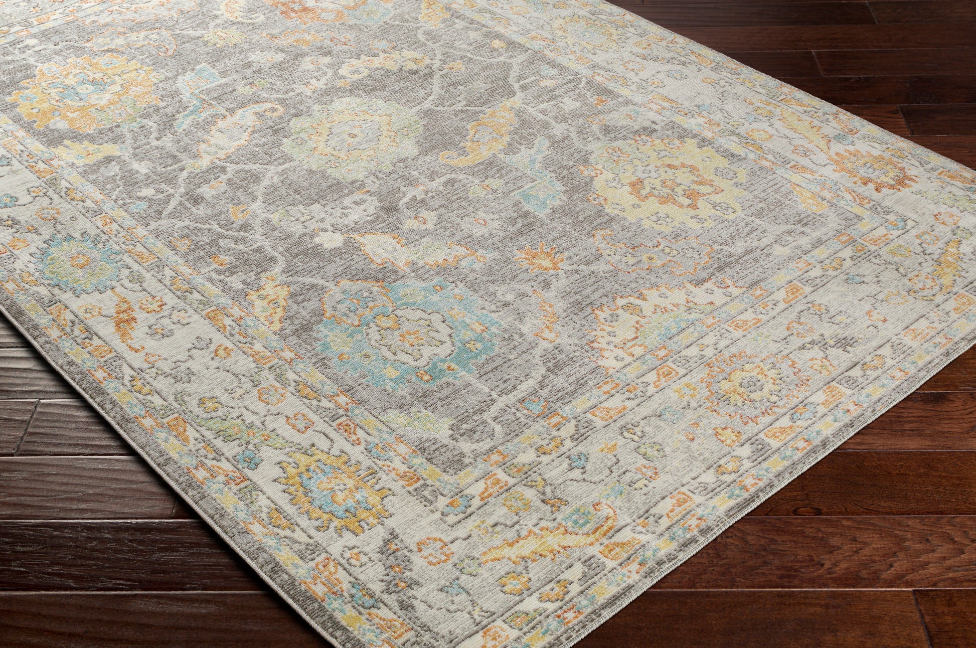 Surya Bodrum Bdm-2340 Butter, Burnt Orange, Sky Blue, Sage Area Rug