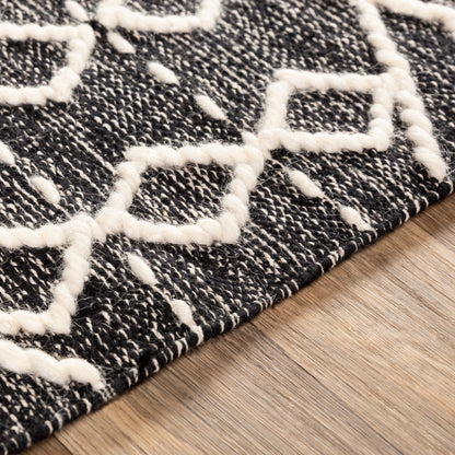 Surya Bedouin Bdo-2300 Black, Cream Area Rug