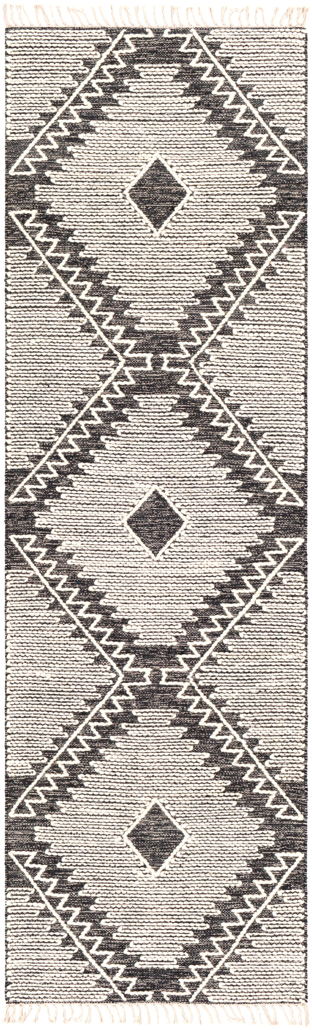 Surya Bedouin Bdo-2302 Black, Cream Rug.