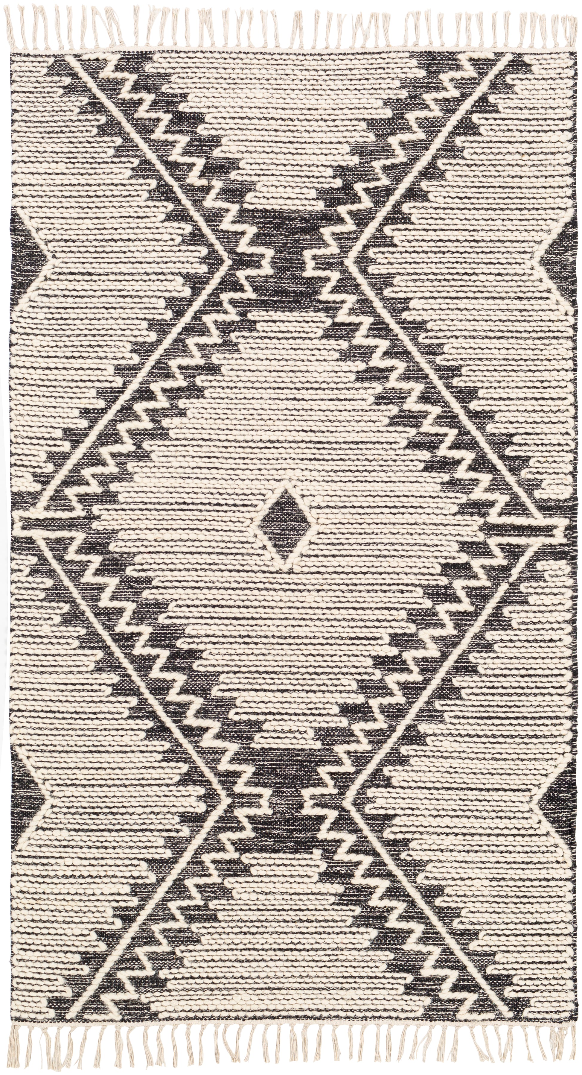 Surya Bedouin Bdo-2302 Black, Cream Area Rug