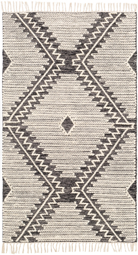 Surya Bedouin Bdo-2302 Black, Cream Rug.