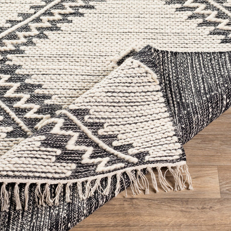 Surya Bedouin Bdo-2302 Black, Cream Rug.