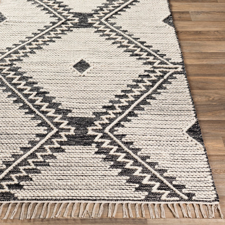 Surya Bedouin Bdo-2302 Black, Cream Rug.