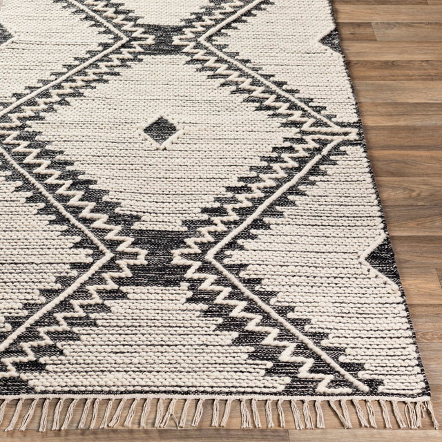 Surya Bedouin Bdo-2302 Black, Cream Rug.