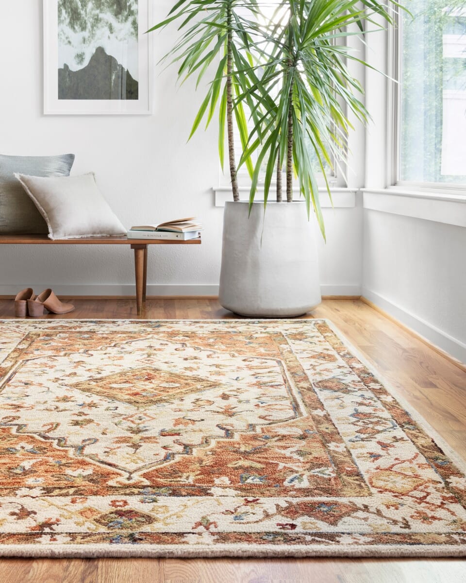 Loloi Beatty Bea-01 Ivory / Rust Area Rug