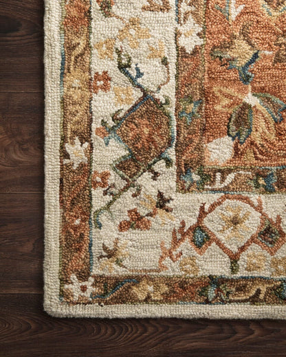 Loloi Beatty Bea-01 Ivory / Rust Area Rug