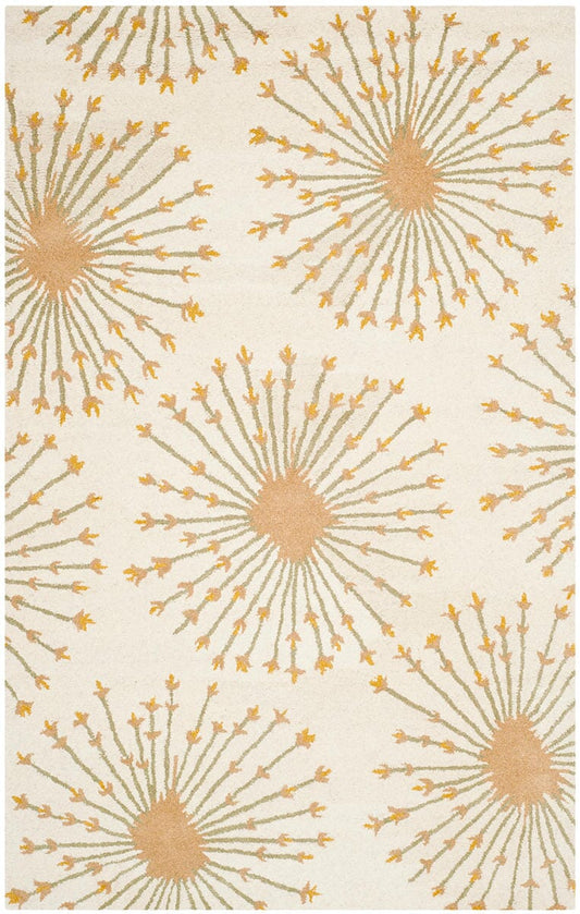 Safavieh Bella Bel123A Beige / Gold Floral / Country Area Rug