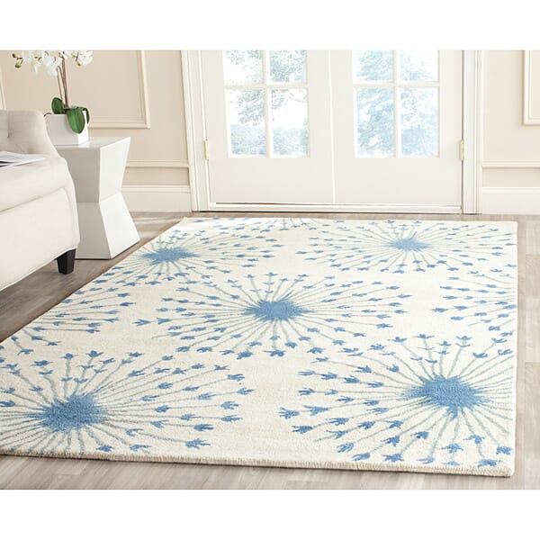 Safavieh Bella Bel123B Beige / Blue Floral / Country Area Rug