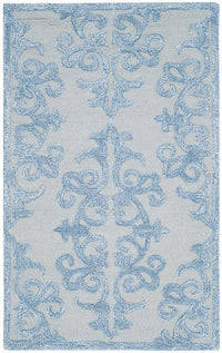 Safavieh Bella Bel127A Blue Damask Area Rug