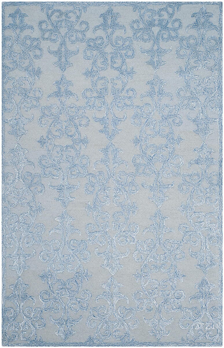 Safavieh Bella Bel127A Blue Damask Area Rug