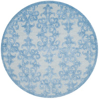 Safavieh Bella Bel127A Blue Damask Area Rug