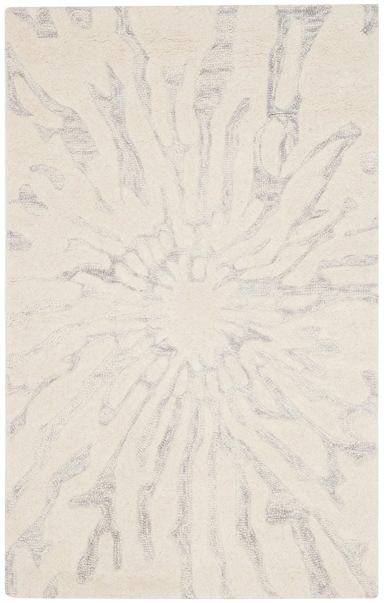 Safavieh Bella Bel129A Silver / Ivory Geometric Area Rug