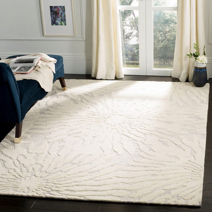 Safavieh Bella Bel129A Silver / Ivory Geometric Area Rug