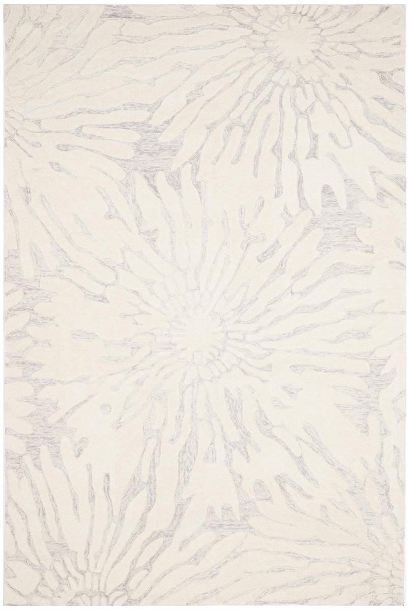 Safavieh Bella Bel129A Silver / Ivory Geometric Area Rug