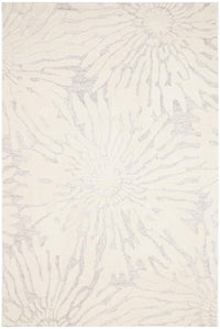 Safavieh Bella Bel129A Silver / Ivory Geometric Area Rug