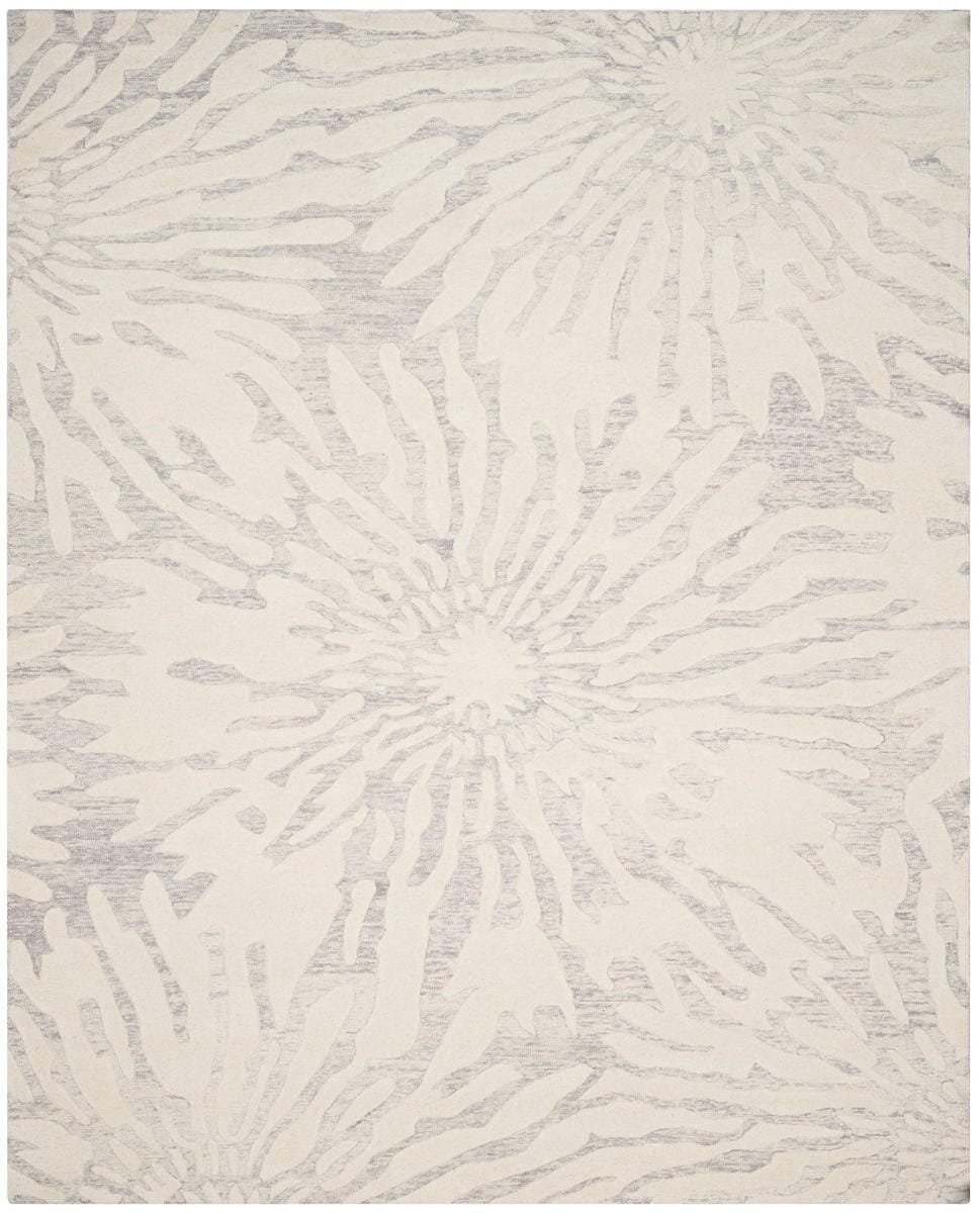 Safavieh Bella Bel129A Silver / Ivory Geometric Area Rug