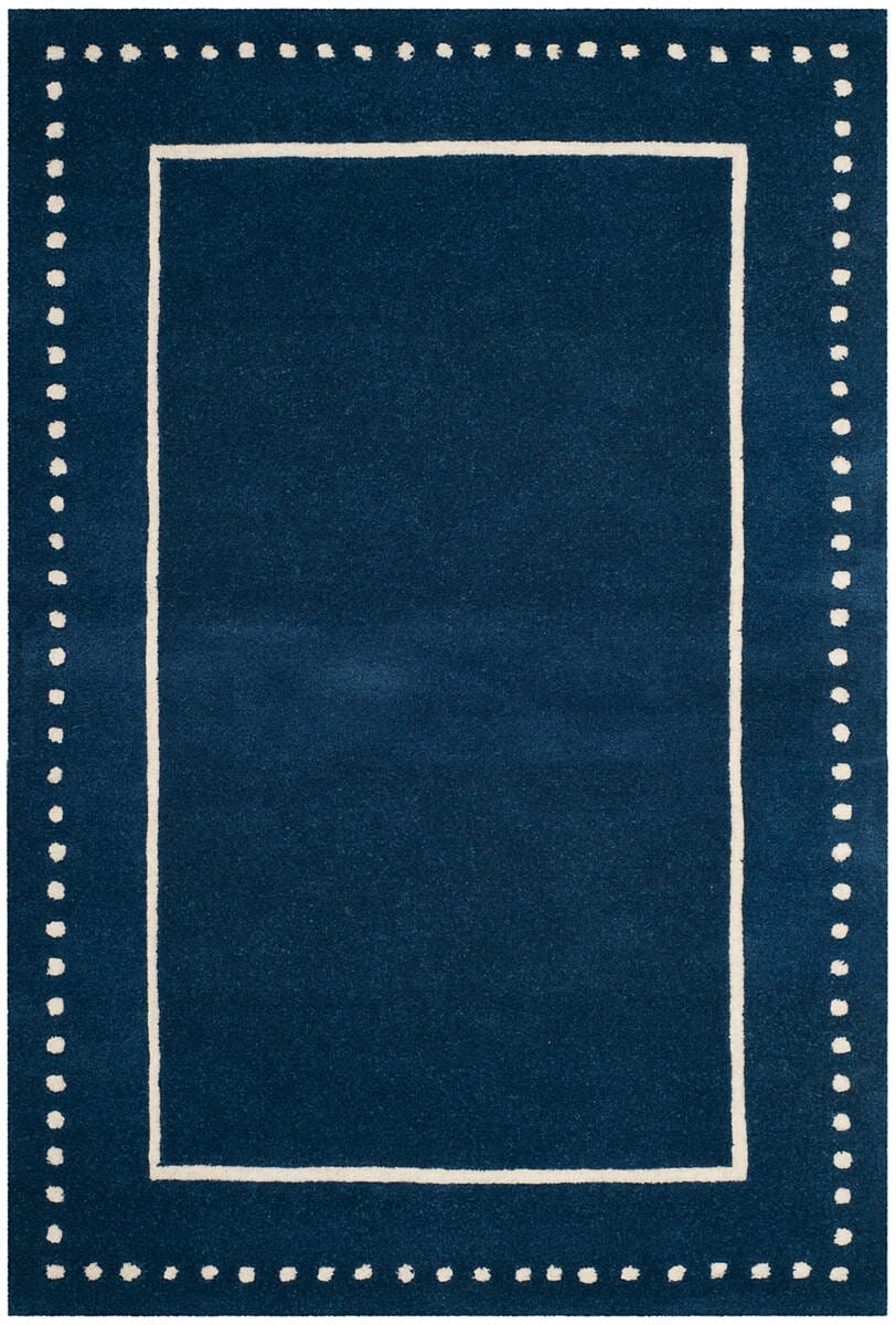 Safavieh Bella Bel151G Navy Blue / Ivory Bordered Area Rug