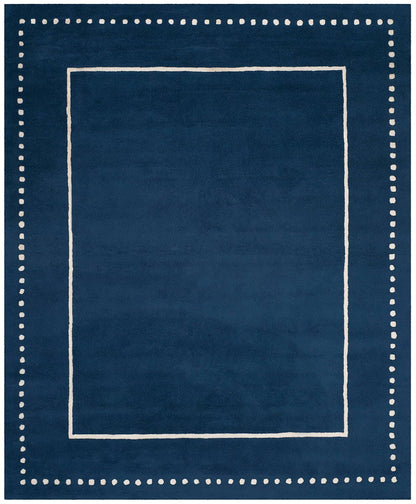 Safavieh Bella Bel151G Navy Blue / Ivory Bordered Area Rug