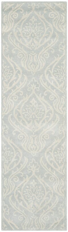 Safavieh Bella Bel445A Silver / Ivory Damask Area Rug