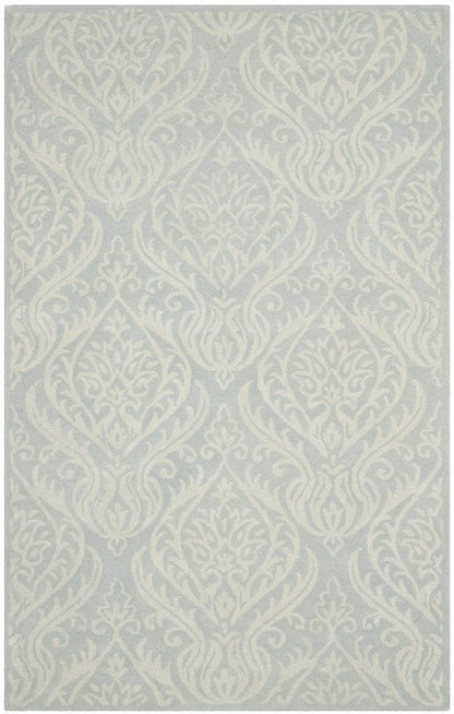 Safavieh Bella Bel445A Silver / Ivory Damask Area Rug