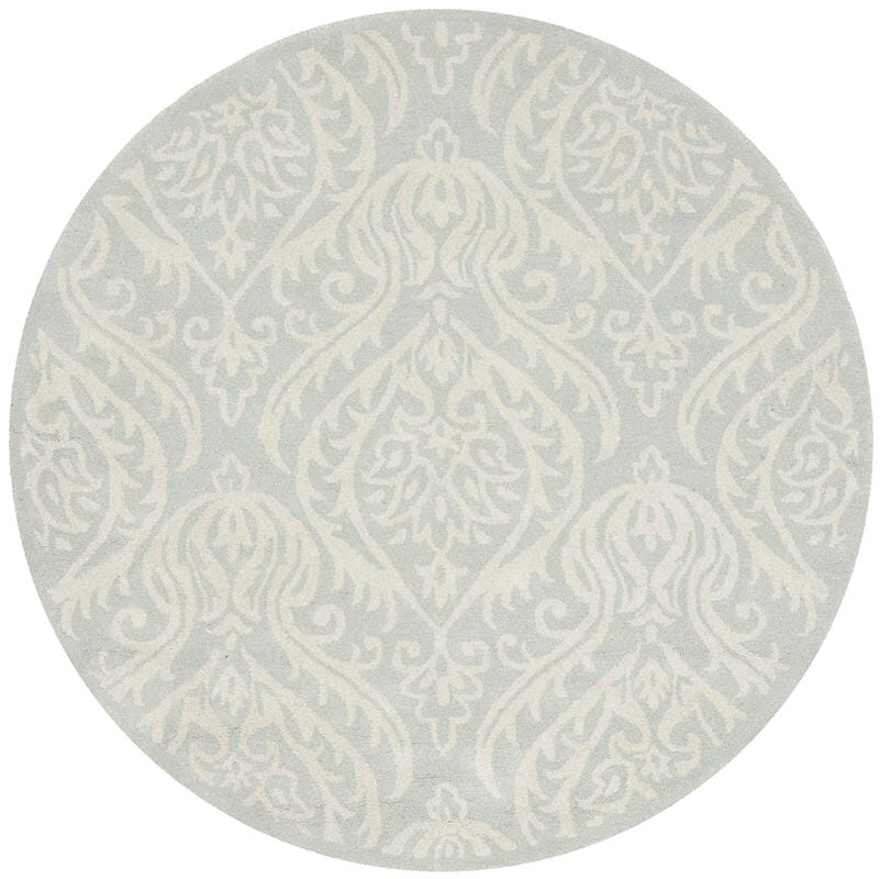 Safavieh Bella Bel445A Silver / Ivory Damask Area Rug