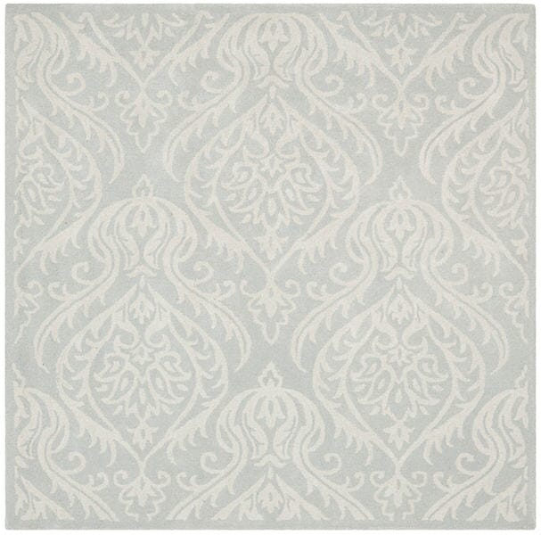 Safavieh Bella Bel445A Silver / Ivory Damask Area Rug