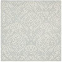 Safavieh Bella Bel445A Silver / Ivory Damask Area Rug