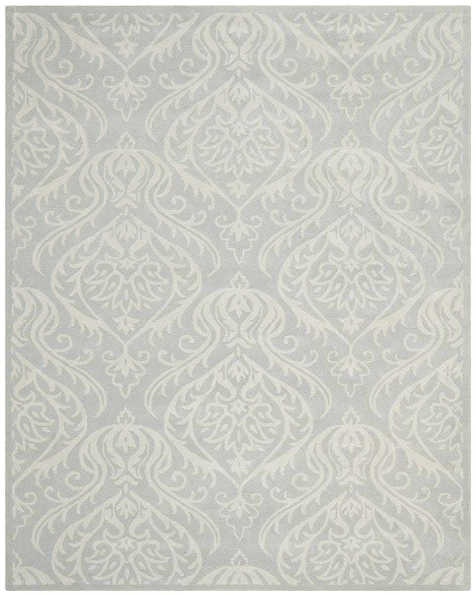 Safavieh Bella Bel445A Silver / Ivory Damask Area Rug