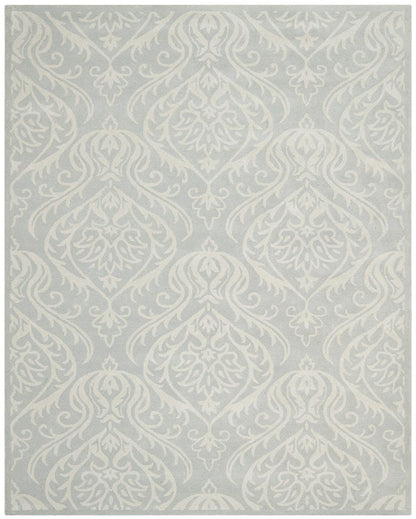 Safavieh Bella Bel445A Silver / Ivory Damask Area Rug