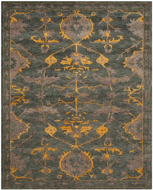 Safavieh Bella Bel671A Blue Grey / Gold Area Rug